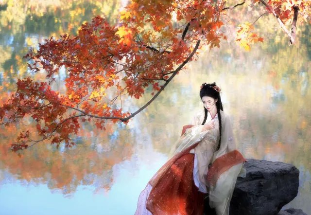 古风美女电脑壁纸 6022×4158