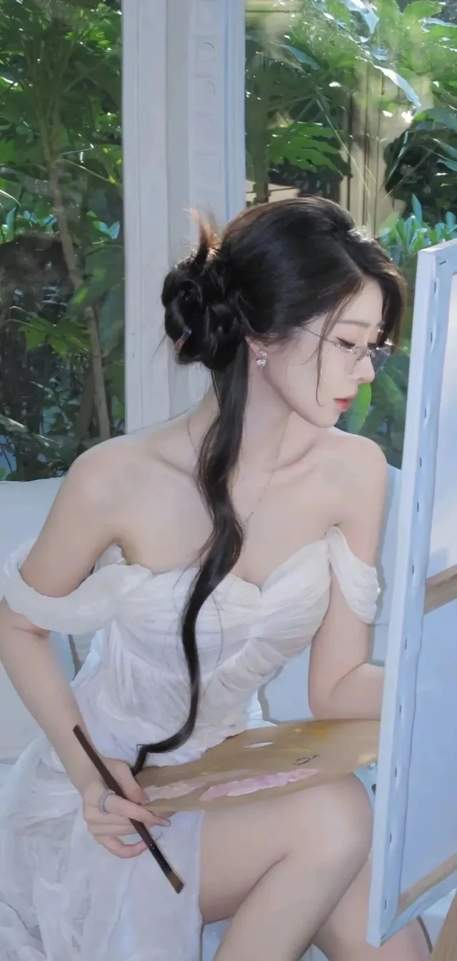 绘画少女唯美风手机壁纸