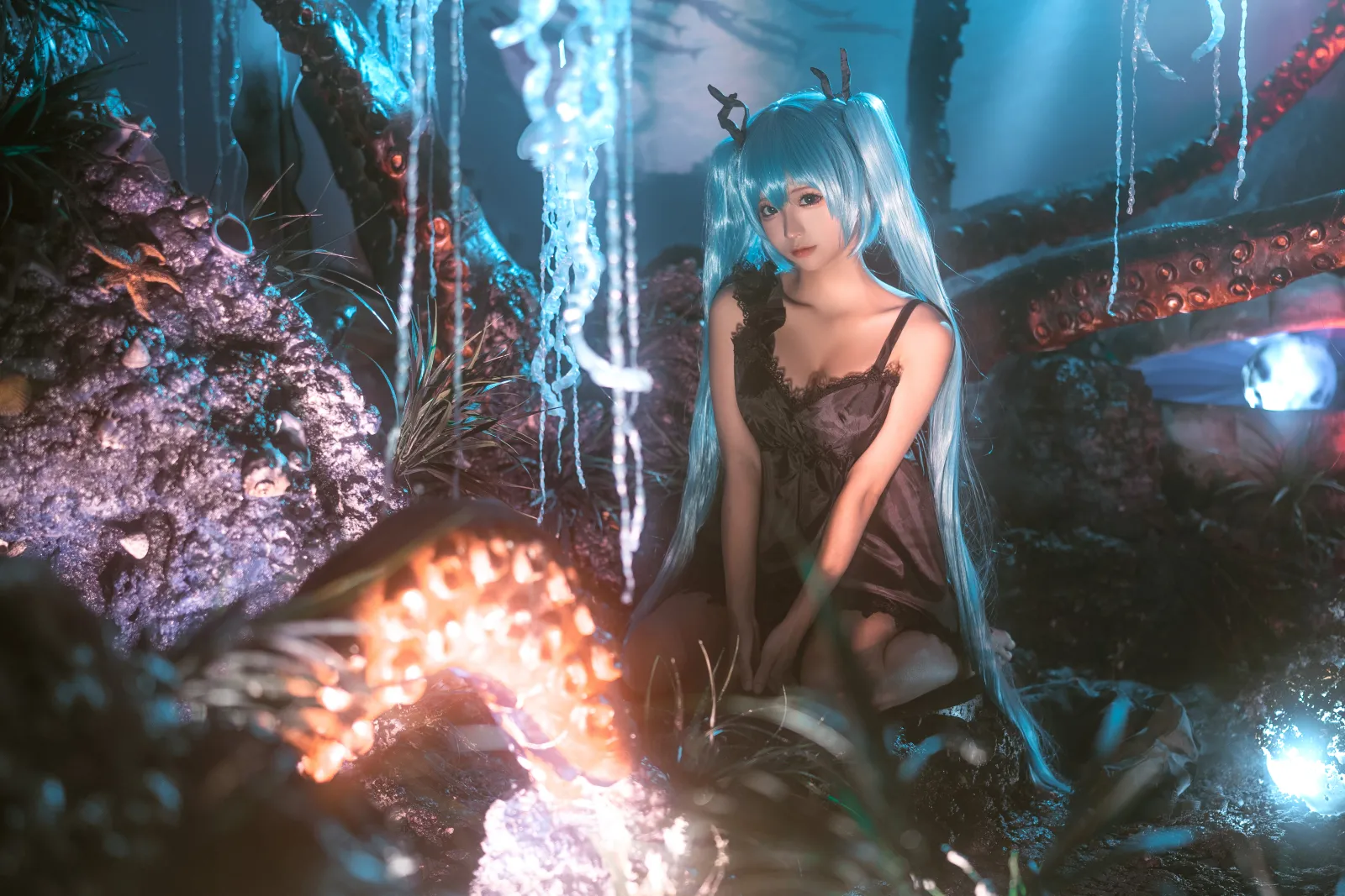 蠢沫沫角色扮演初音未来4k电脑桌面壁纸