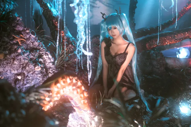 蠢沫沫角色扮演初音未来4k电脑桌面壁纸