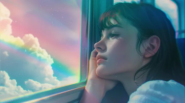 梦幻般的氛围和柔和的色彩场景