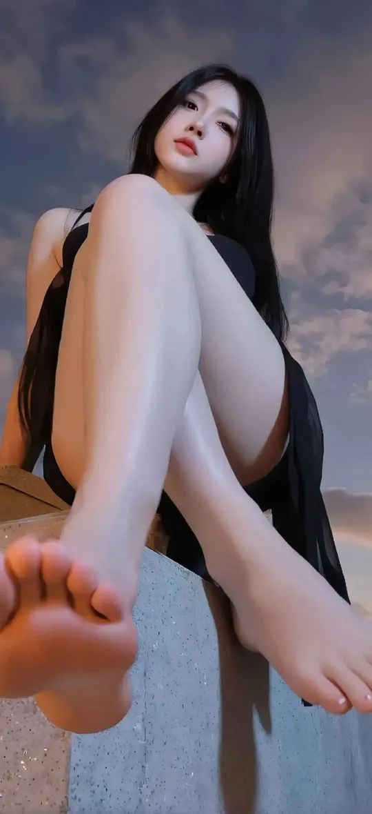 户外黑衣女性写真壁纸